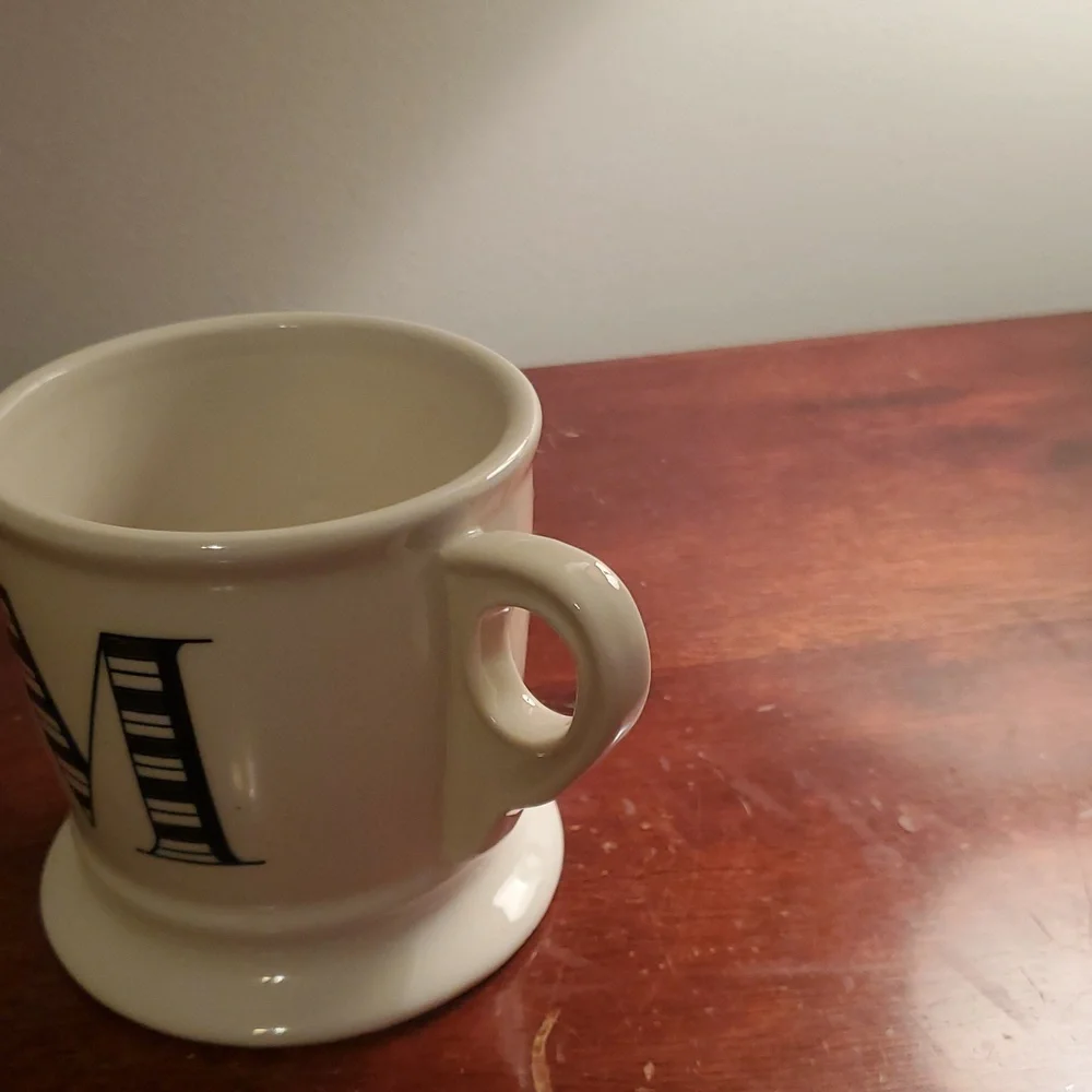 Anthropologie Monogram Initial Letter M Coffee Tea Mug - Picture 5 of 9